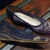 Chaussures en Toile Bleue Marine et Or - Image 6